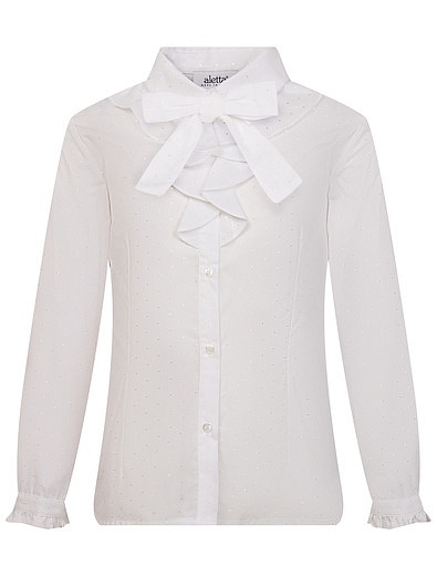 Блуза со съёмным бантом Aletta - 1034509081641 - Фото 1