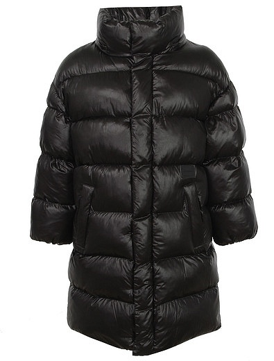 Черное пальто с капюшоном Dolce & Gabbana - 1124519280452 - Фото 3