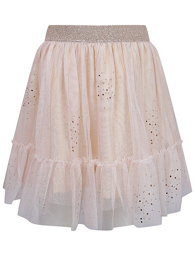 Нежно-розовая юбка с металлизированной нитью Billieblush - 1044509084542 - Фото 1
