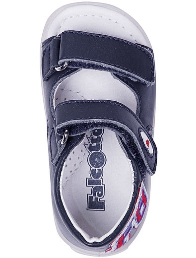 Кожаные сандалии с нашивками Falcotto - 2071419970039 - Фото 4