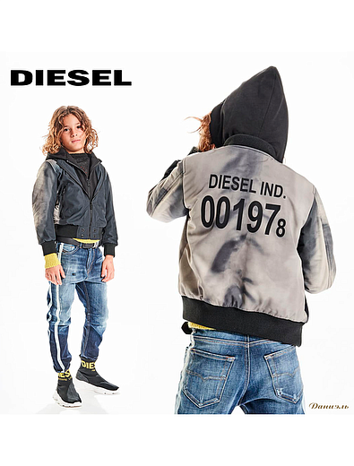 Куртка-бомбер с принтом тай-дай Diesel - 1074519085376 - Фото 2