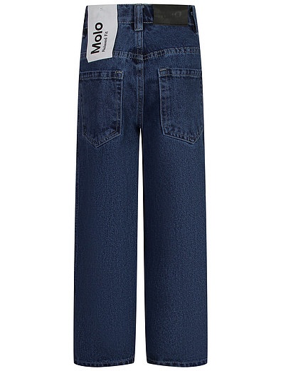Широкие синие джинсы MOLO - 1164519410350 - Фото 4