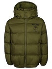 Оливковая куртка с капюшоном - 1074529380393