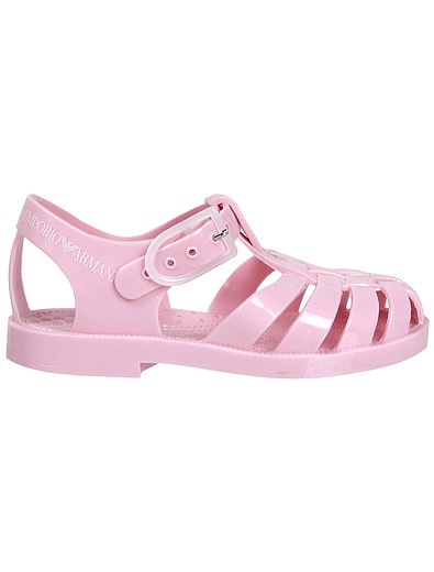 Розовые резиновые сандалии EMPORIO ARMANI - 2072609970044 - Фото 2