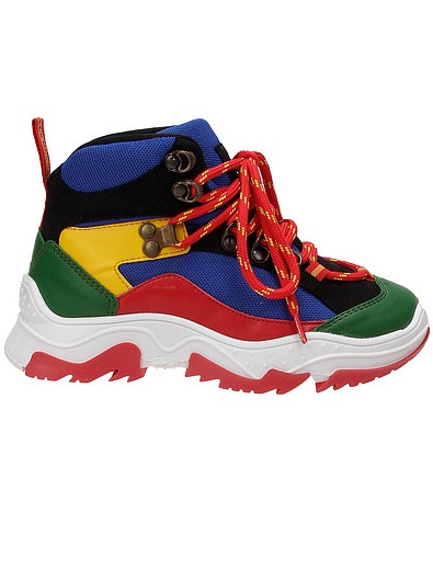 Ботинки в стиле colorblock Stella McCartney - 2034529281105 - Фото 3