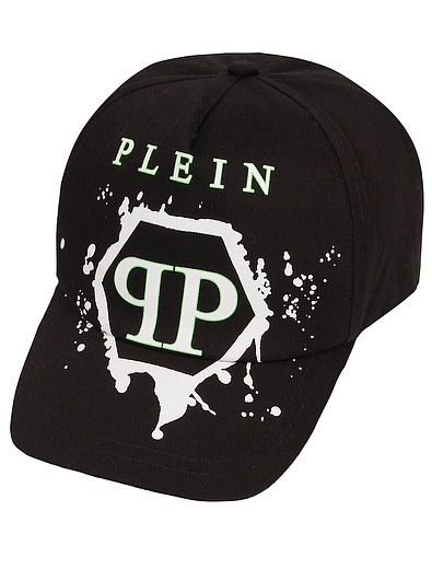 Черная Кепка с логотипом бренда Philipp Plein - 1184528270073 - Фото 1