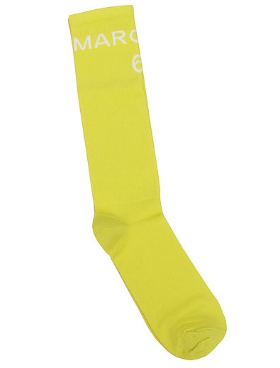 Длинные желтые носки MM6 Maison Margiela - 1534529370010 - Фото 1