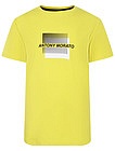 Желтая футболка с логотипом - 1134519379803