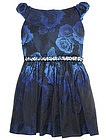 Платье с голубыми розами и поясом из камней - 1051409580029