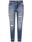 Синие джинсы с потертостями - 1164509171766