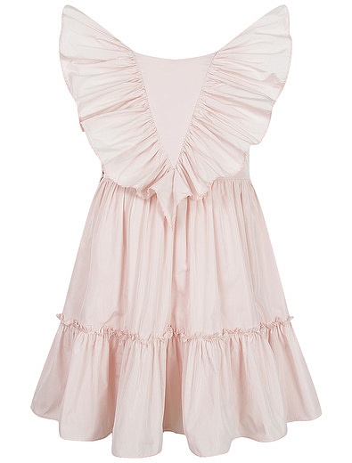 Нежно-розовое платье со съёмным поясом Stella McCartney - 1054709370802 - Фото 1