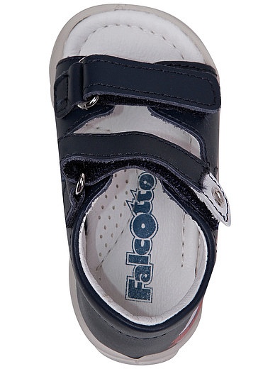 Кожаные сандалии с принтом мопед Falcotto - 2074529170696 - Фото 4