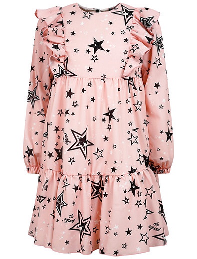 Розовое платье со звёздами Pinko - 1054509188355 - Фото 1