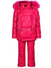 Розовый комплект из куртки и полукомбинезона - 6122609981109