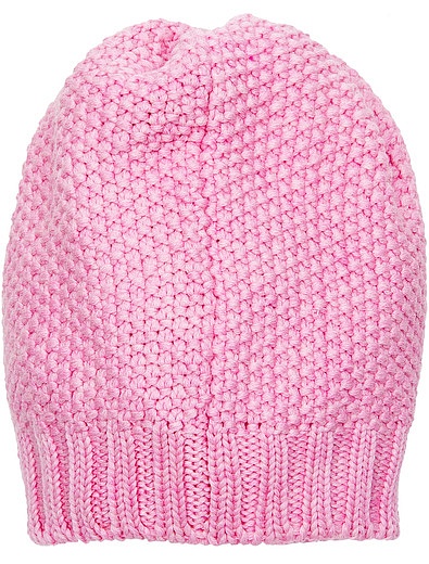 Розовая шапка из шерсти усыпанная стразами Regina - 1352609780258 - Фото 3