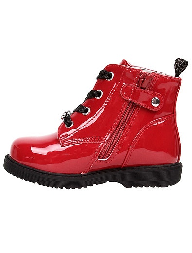 Красные лакированные ботинки Liu Jo Junior - 2034509083088 - Фото 4