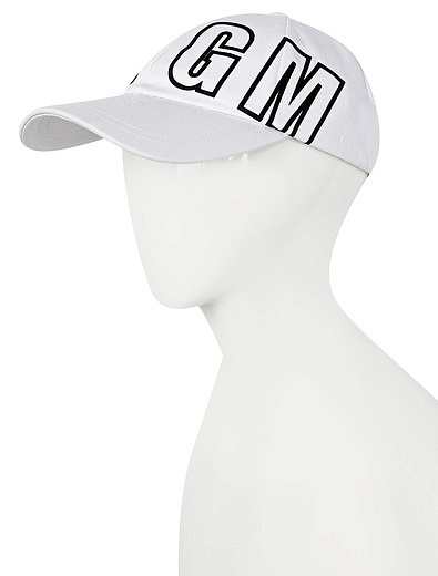 Белая кепка с крупным логотипом MSGM - 1184509270474 - Фото 2