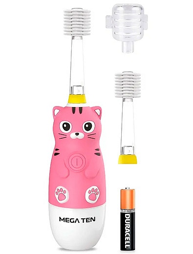 Электрическая зубная щетка MEGA TEN KIDS SONIC в наборе Megaten - 6494528280060 - Фото 1