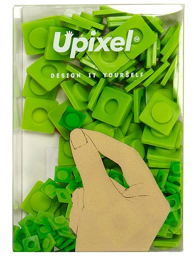 Зеленые большие пиксели Upixel - 0534528180048 - Фото 1