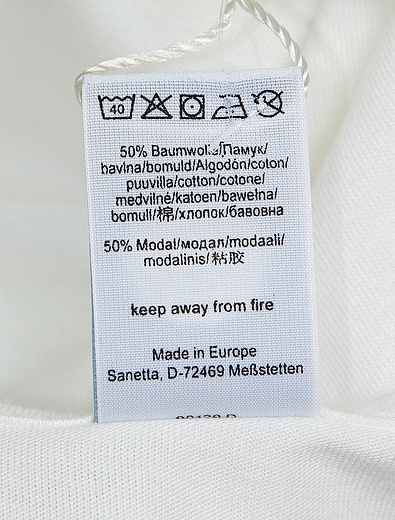 Пижама из лонгслива и брюк с цветочным принтом Sanetta - 0212109980200 - Фото 5