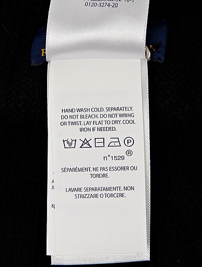 Шарф из кашемира и шерсти с логотипом Ralph Lauren - 1221418880049 - Фото 3