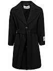 Черное пальто с поясом - 1124509381862