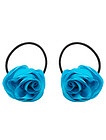 Набор из 2-х резинок для волос "синяя роза" - 4884500270356
