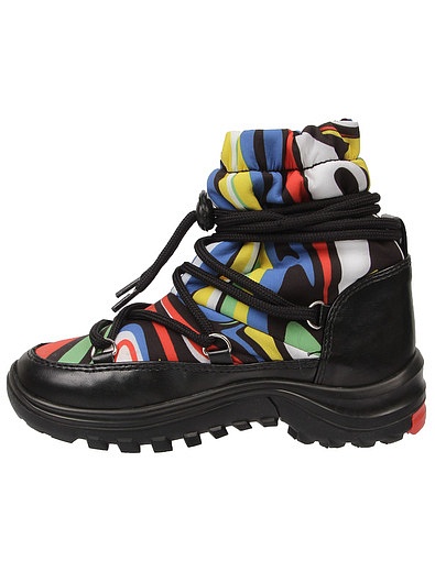Ботинки дутые с разноцветным принтом Stella McCartney - 2034529180101 - Фото 3