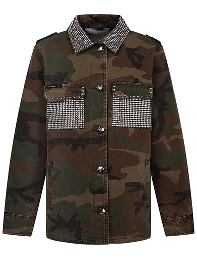 Куртка-рубашка в военном стиле Philipp Plein - 1074509082194 - Фото 1