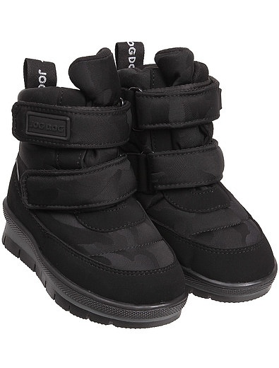 Черные ботинки с камуфляжным принтом Jog Dog - 2031119980356 - Фото 1