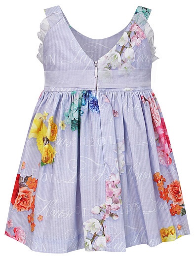 Платье из хлопка с добавлением шёлка Lapin House - 1054509273006 - Фото 2