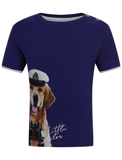 Комплект из футболки с собачкой и шорт Lapin House - 3024519373087 - Фото 3