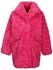 Розовое плюшевое меховое пальто - 1124509380278