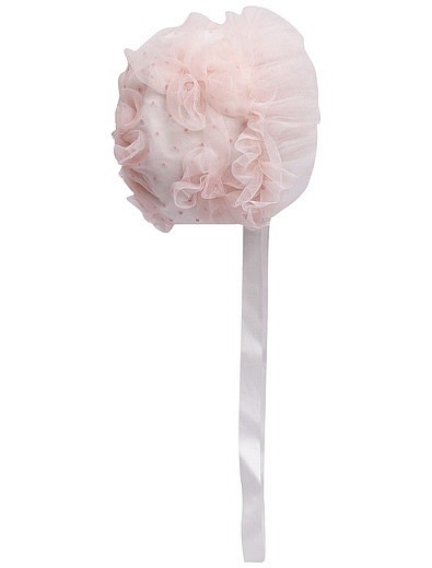 Розовая кружевная шапка Aletta - 1354509270037 - Фото 1