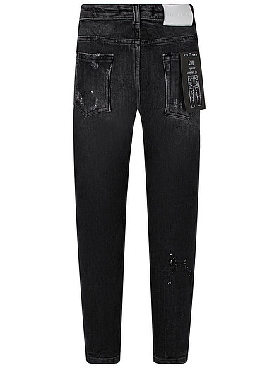 Черные джинсы с потертостями JOHN RICHMOND - 1164519171619 - Фото 2