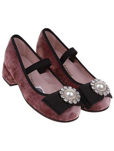 Розовые туфли с кристаллами SWAROVSKI PRETTY BALLERINAS - 2014509181380 - Фото 1
