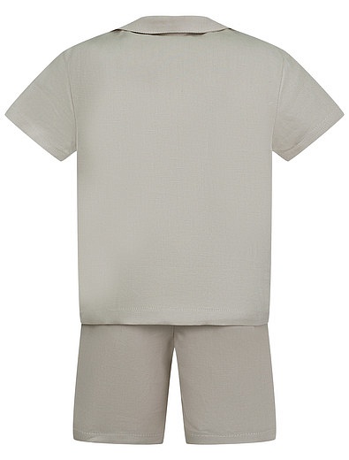 Рубашка и шорты из льна и хлопка EMPORIO ARMANI - 3024519373704 - Фото 2