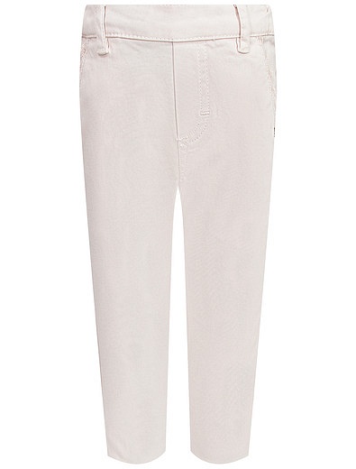 Бледно-розовые брюки с кружевом Tartine et Chocolat - 1084509374175 - Фото 1