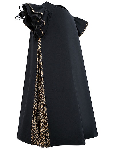 Платье А - силуэта с коротким рукавом Fendi - 1054609081983 - Фото 3