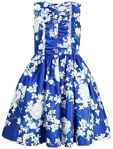 синее Платье с белыми цветами David Charles - 1051409973142 - Фото 1