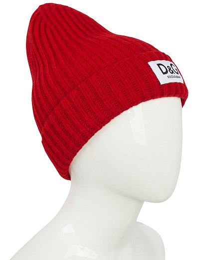 Красная шапка из шерсти Dolce & Gabbana - 1354529180194 - Фото 3
