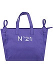 Фиолетовая сумка шоппер - 1204508410364