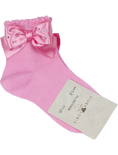 Розовые носки с аппликацией Story Loris - 1532609670234 - Фото 1