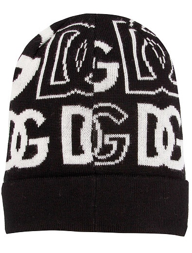 шерстяная шапка с лого Dolce & Gabbana - 1354529280320 - Фото 3