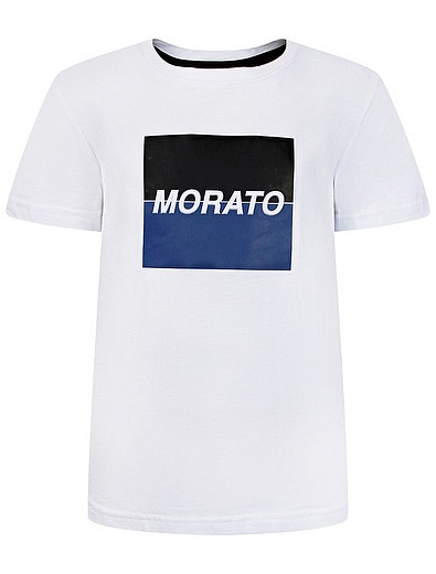 Белая футболка с принтом логотипа Antony Morato - 1134519174255 - Фото 1