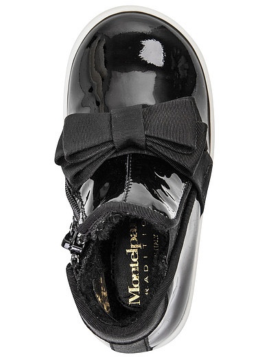 Черные лакированные ботинки с бантом Andrea Montelpare - 2031109680181 - Фото 4
