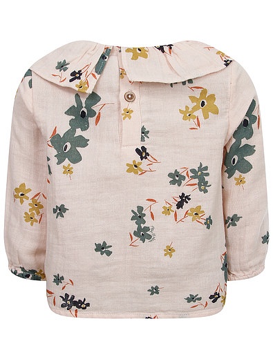 Блуза из хлопка с цветочным принтом PETIT BATEAU - 1034509285599 - Фото 4