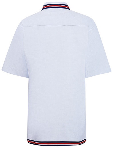 Рубашка с яркой окантовкой и принтом якорь GUCCI - 1011519070049 - Фото 2