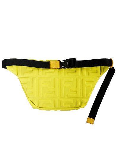 Жёлтая поясная сумка с фирменной монограммой Fendi - 1204528270016 - Фото 3