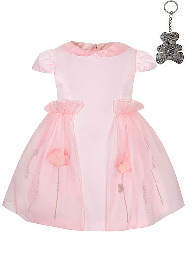 Розовое платье с брелоком Lapin House - 1052609970771 - Фото 1